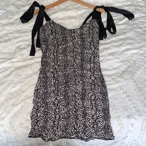 NEW These Three Boutique Ruched Snake Dress
